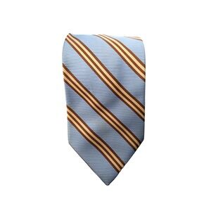 Brooks Brothers Pure Silk Stain Resistant Striped Necktie Woven England Made USA